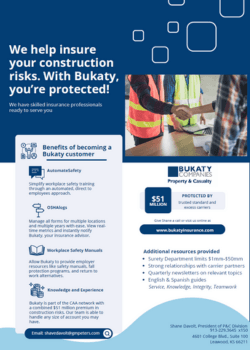 Bukaty Construction Flyer